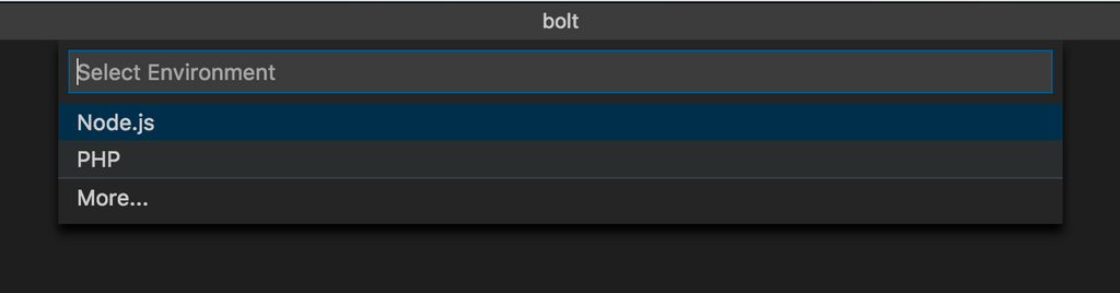 Choose PHP Environment